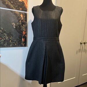 Covington Black Textured Mini Dress